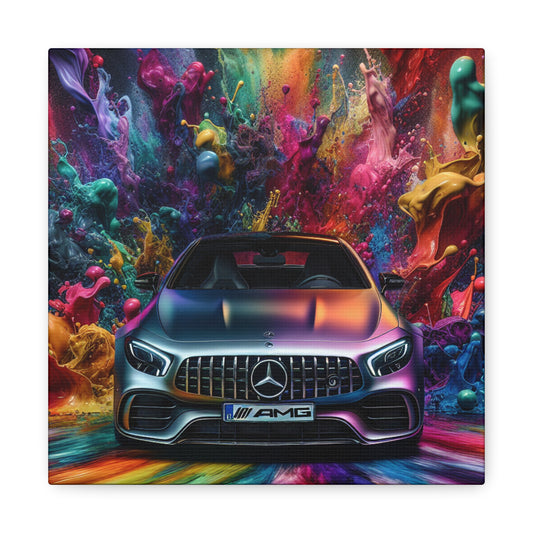Luxury Mercedes AMG Canva Painting, Artistic Wall Decor for Car Enthusiasts, High Quality Print for Home and Office