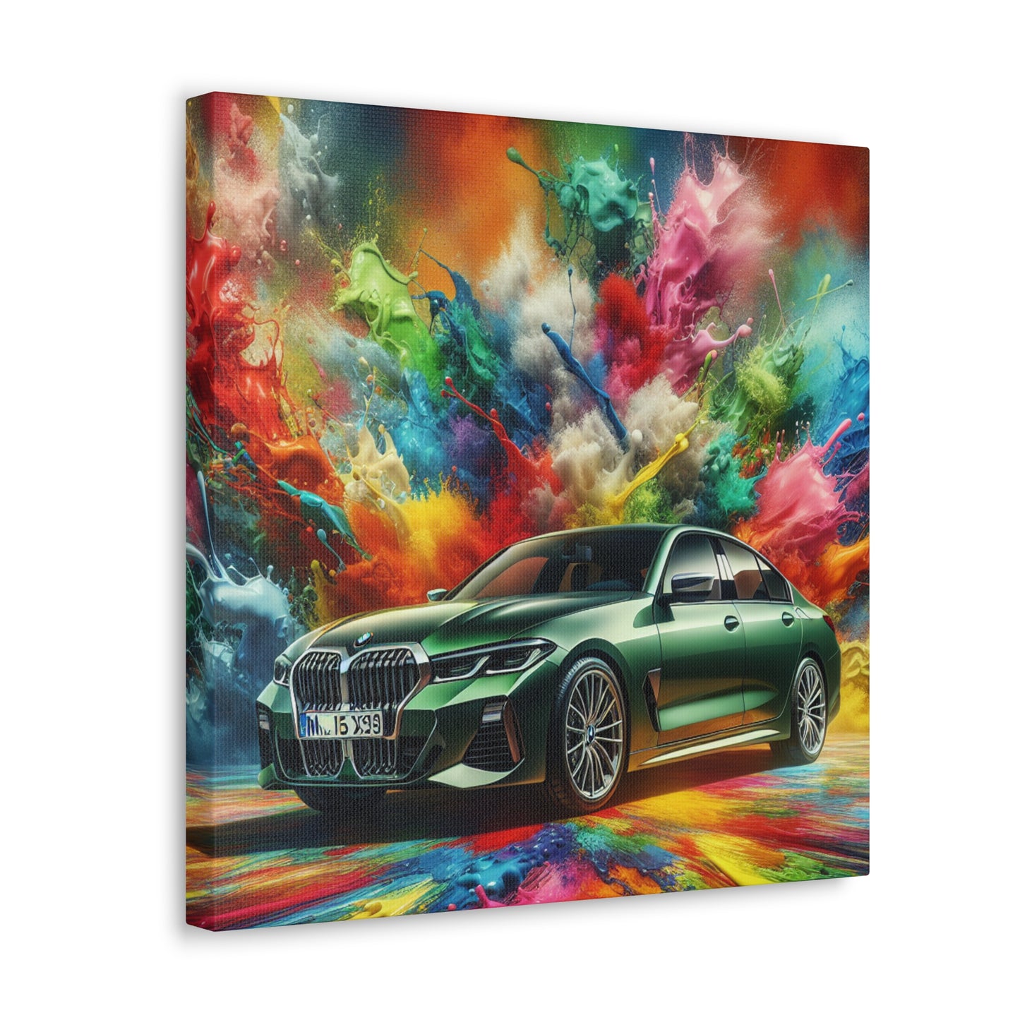 BMW Ultimate Driving Machine Wall Art - High Quality Premium Luxury Car Canva Painting Perfect for Office, Home, Decoration Gift