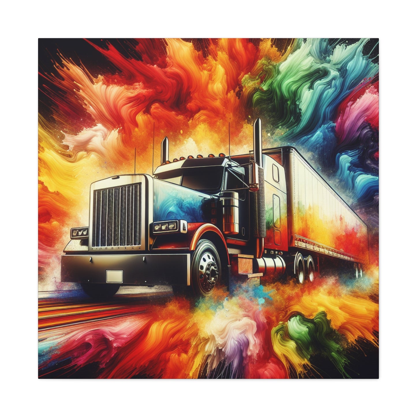 Vintage Truck Canva Painting, Rustic Home Decor, Wall Art, Gift for Truck Lovers, Car Enthusiast, Unique Prime Quality, Fast Delivery