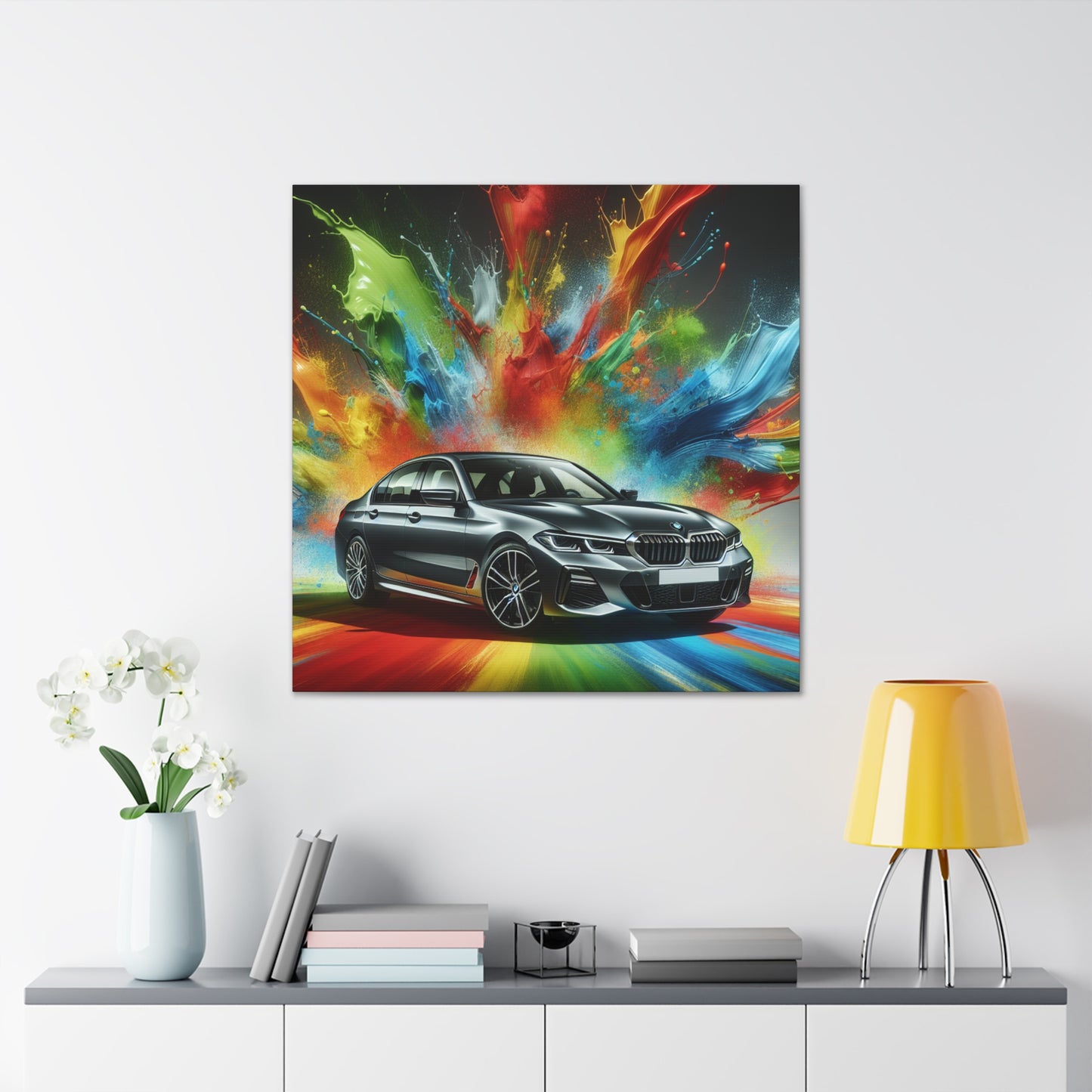 BMW Wall Art Canva Painting, Luxurious Car Home Decor, Unique Present for Car Enthusiast, Quality Print, Vibrant Colors, Easy Installation