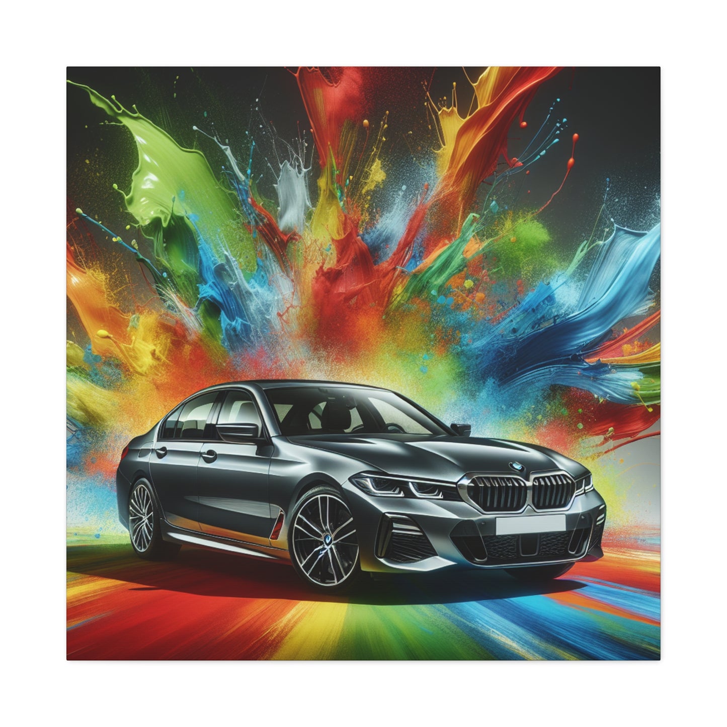 BMW Wall Art Canva Painting, Luxurious Car Home Decor, Unique Present for Car Enthusiast, Quality Print, Vibrant Colors, Easy Installation