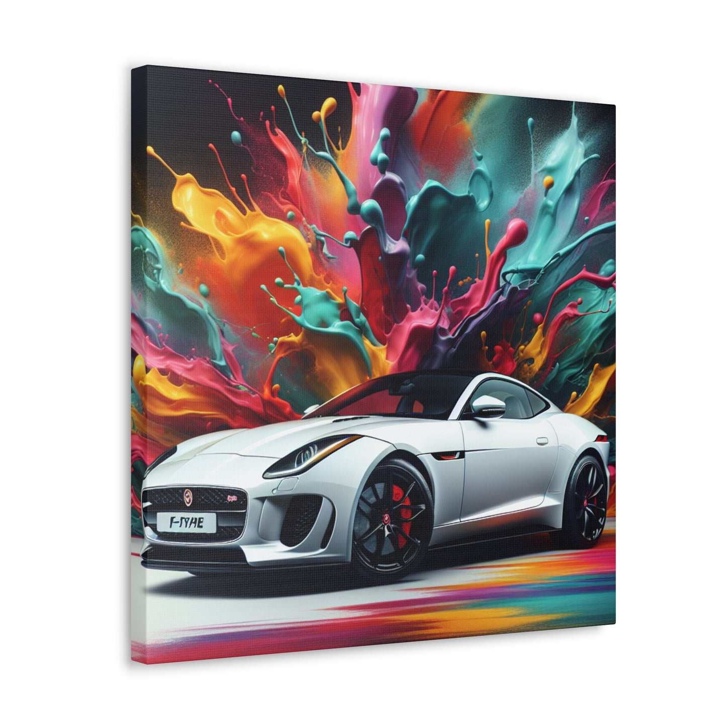 Jaguar F-Type Canva Painting - Wall Decor, Luxury Car Art, Canvas Print, Gift for Car Enthusiasts and Jaguar Collectors