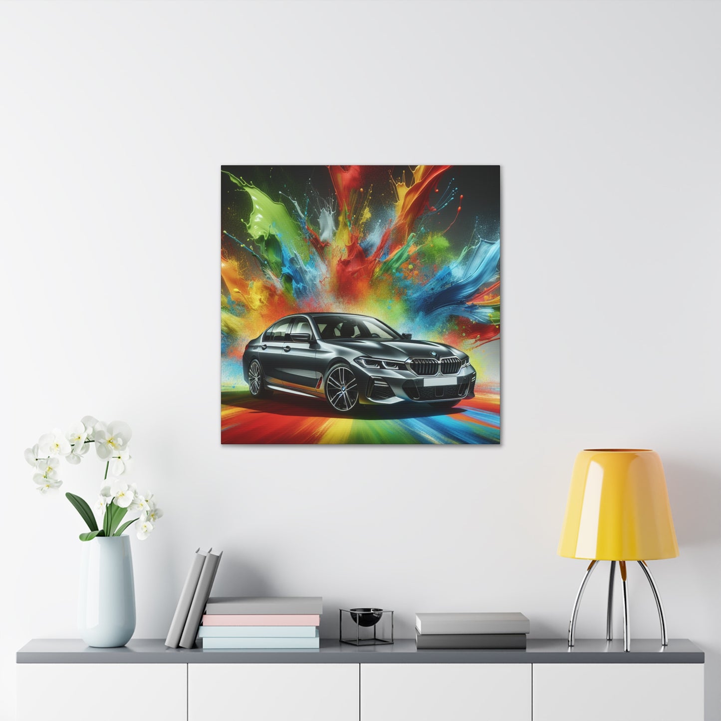 BMW Wall Art Canva Painting, Luxurious Car Home Decor, Unique Present for Car Enthusiast, Quality Print, Vibrant Colors, Easy Installation