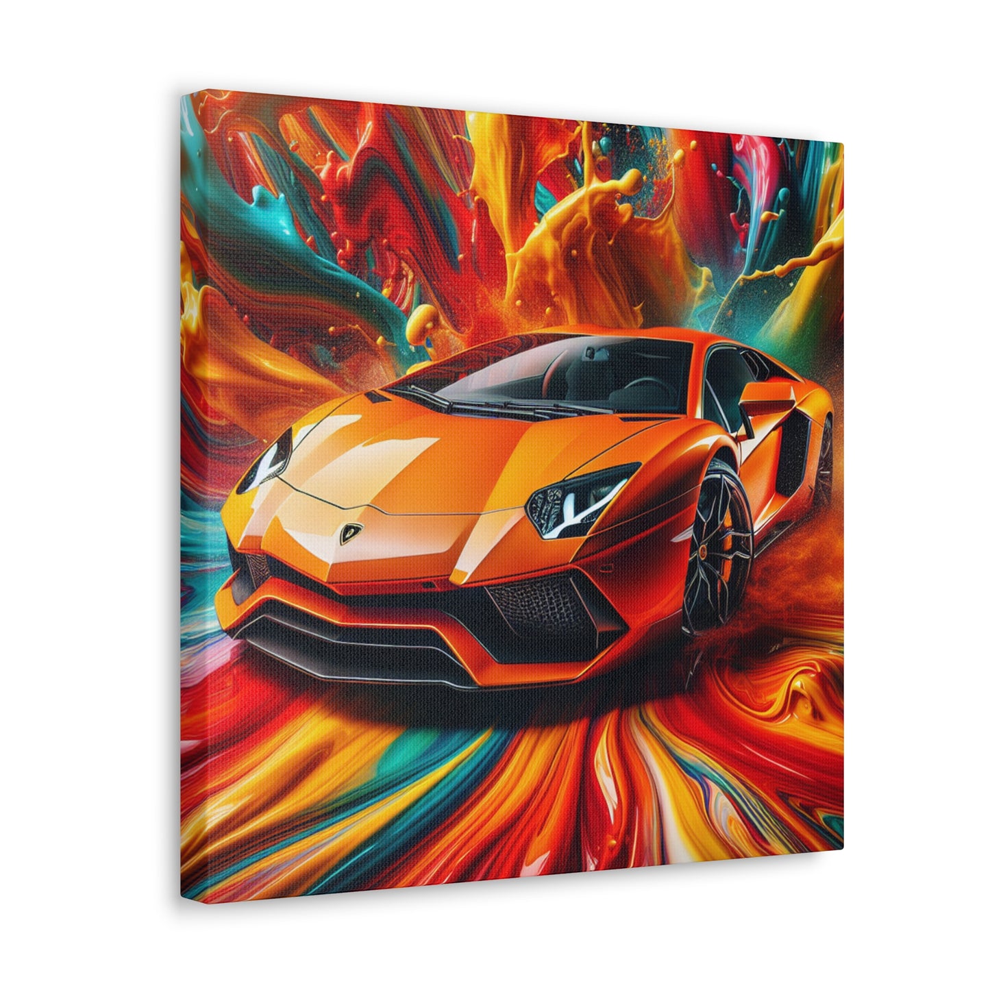 Lamborghini Aventador Wall Art, High-End Luxury Car Canva Painting, Home Decor, Perfect Gift for Car Enthusiasts and Collectors