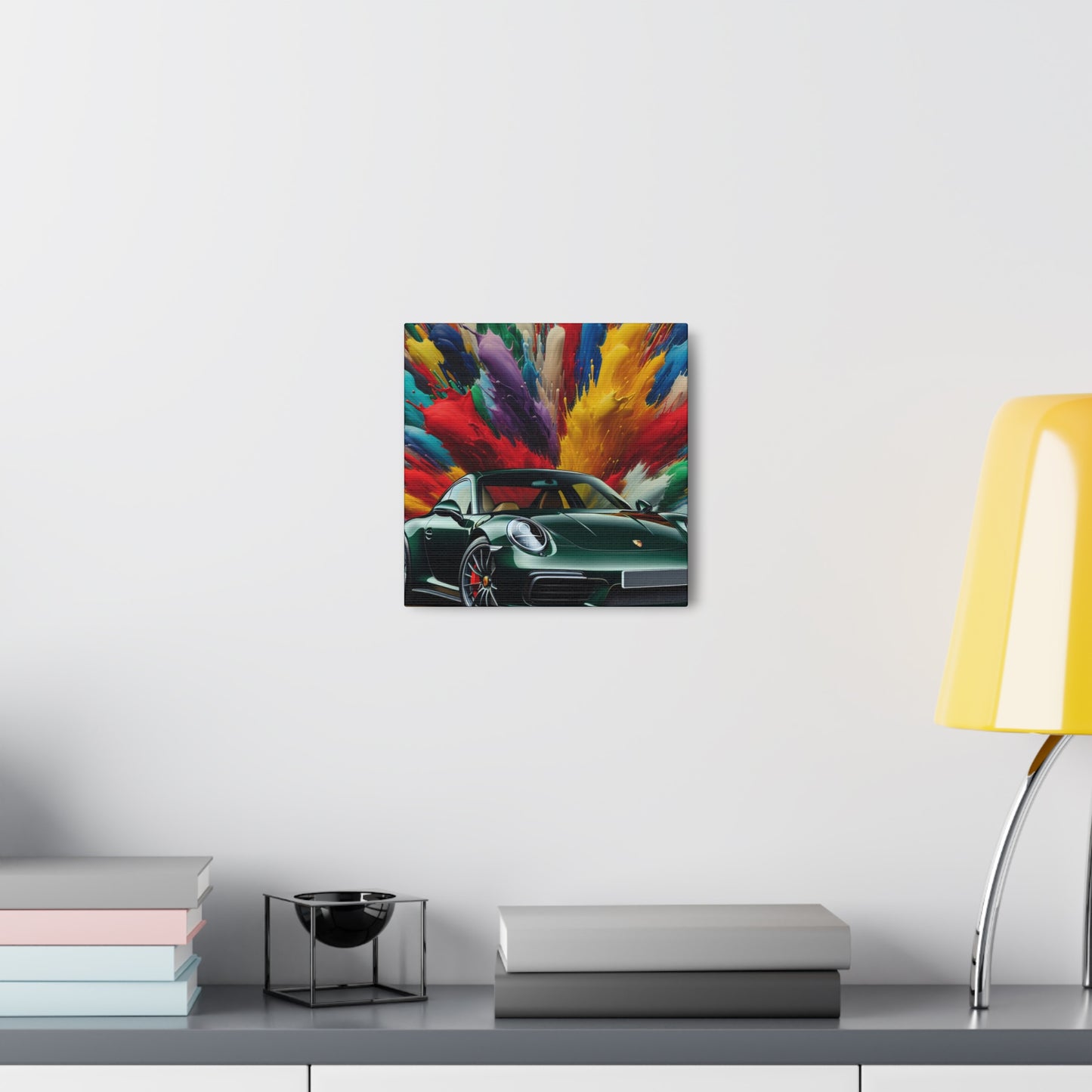Porsche 911 Canva Painting, Luxury Sports Car Wall Art, Car Lovers Gift, Garage Decor, Man Cave Accessory, Automotive Fine Art Print