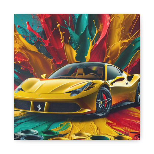 Ferrari Car Canva Art, Luxury Car Wall Art, High Quality Print, Automotive Home Decoration, Unique Gift For Car Enthusiasts and Collectors
