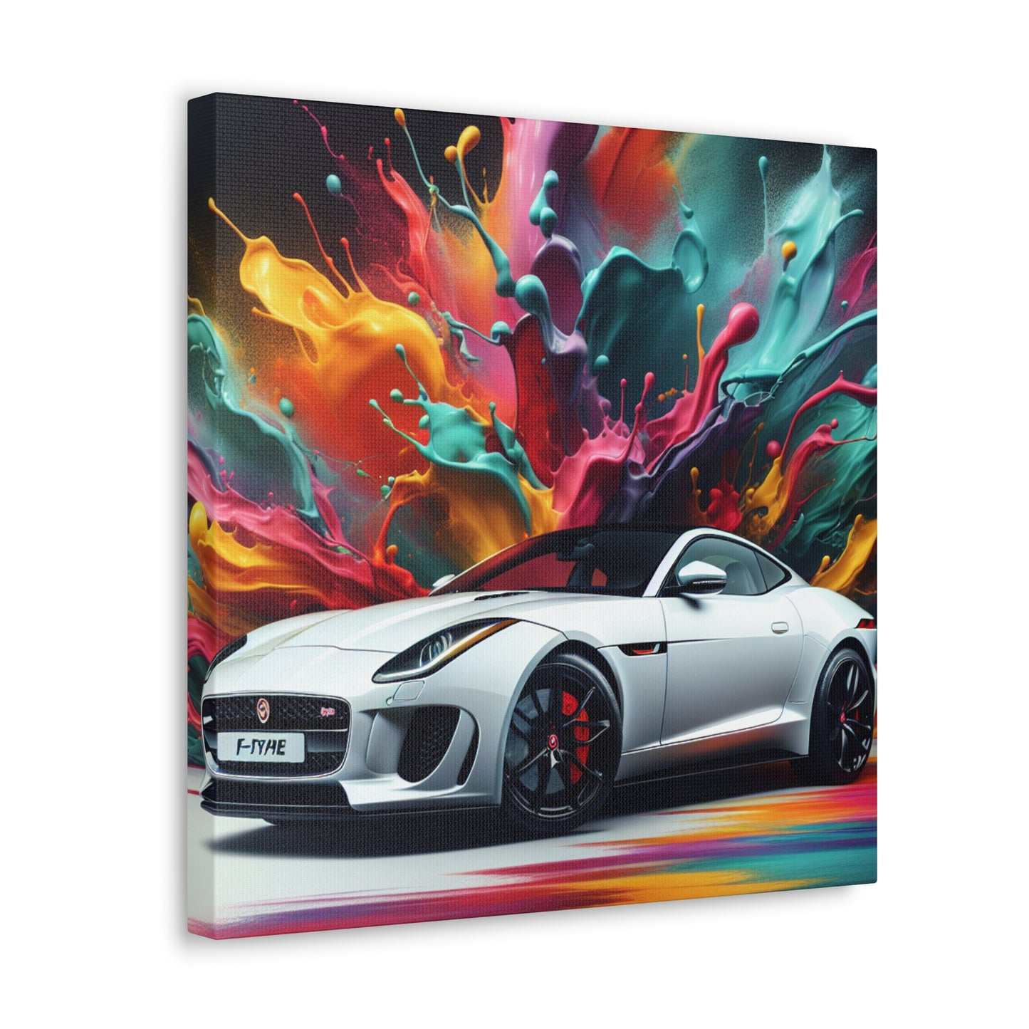 Jaguar F-Type Canva Painting - Wall Decor, Luxury Car Art, Canvas Print, Gift for Car Enthusiasts and Jaguar Collectors