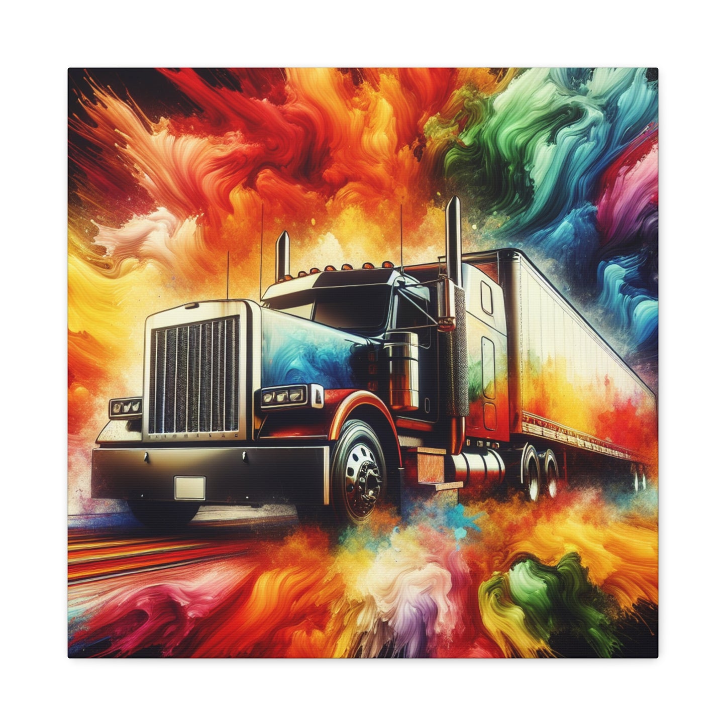 Vintage Truck Canva Painting, Rustic Home Decor, Wall Art, Gift for Truck Lovers, Car Enthusiast, Unique Prime Quality, Fast Delivery