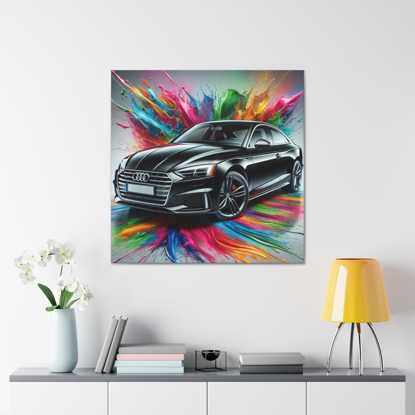 Audi A5 Canva Wall Art, Luxury Car Decor, Automotive Canva Painting, Perfect Gift for Car Lovers and Enthusiasts