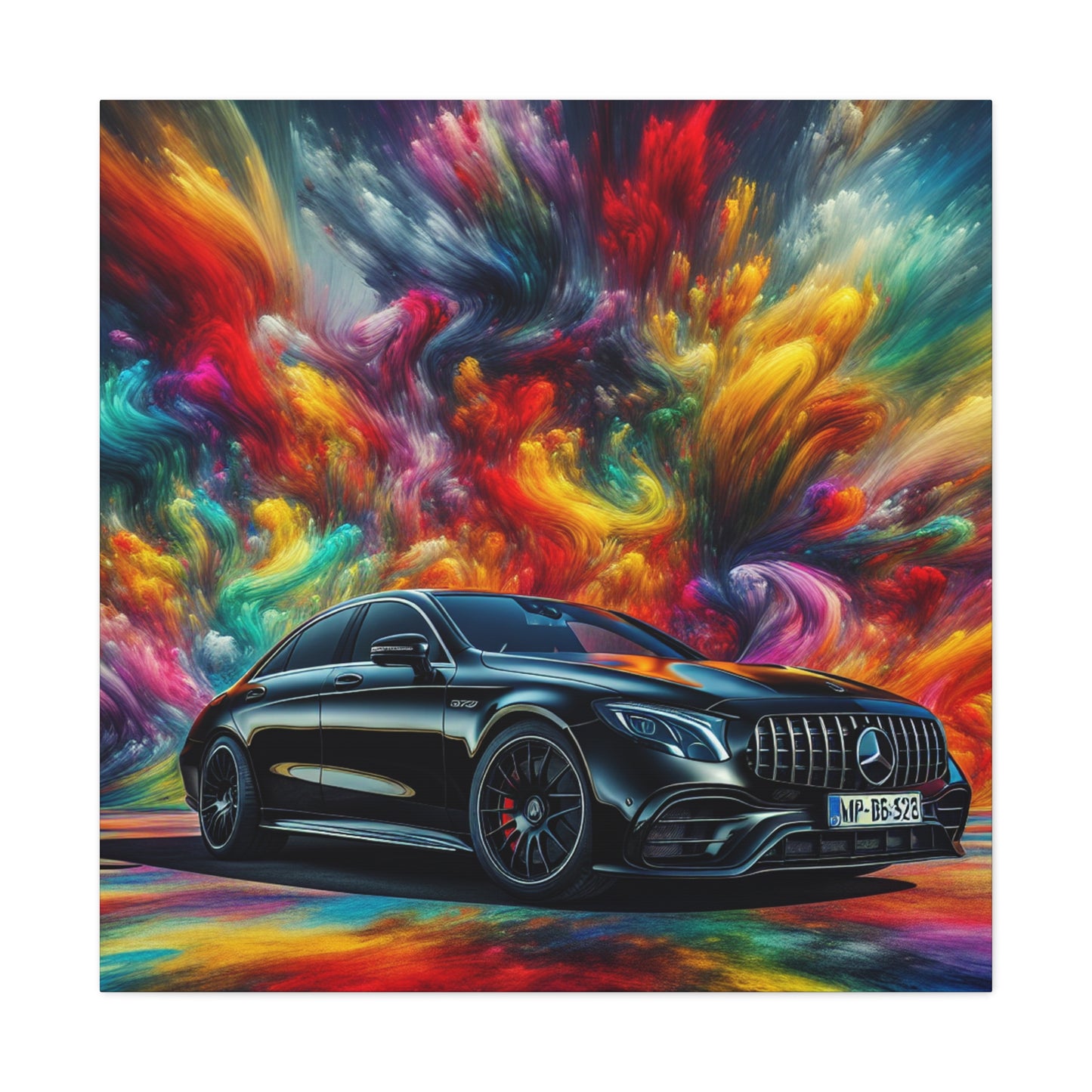 Mercedes AMG Wall Art Canva Painting - Luxurious Car Décor, Unique Gift for Car Enthusiasts and Mercedes Lovers, High-Quality Print