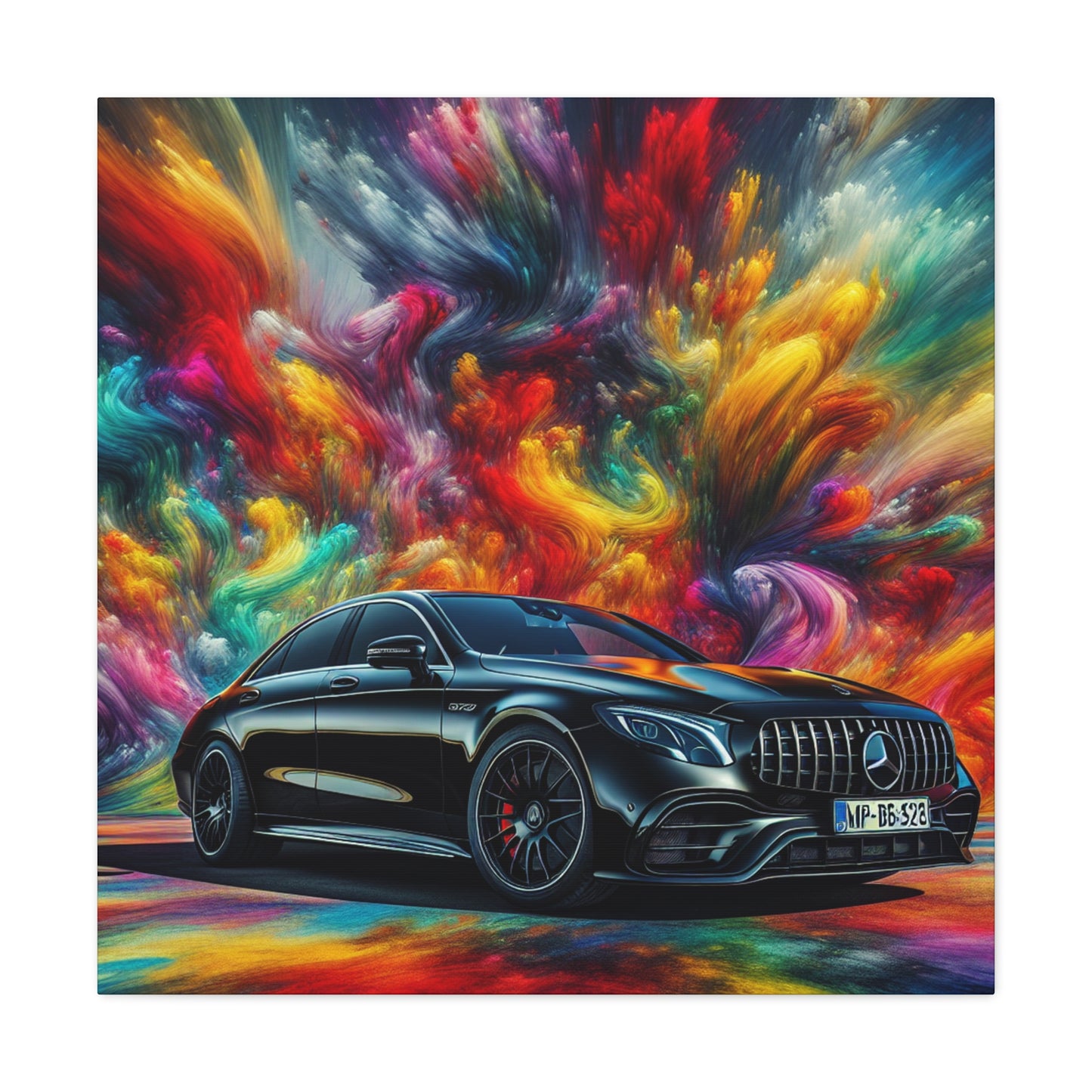 Mercedes AMG Wall Art Canva Painting - Luxurious Car Décor, Unique Gift for Car Enthusiasts and Mercedes Lovers, High-Quality Print