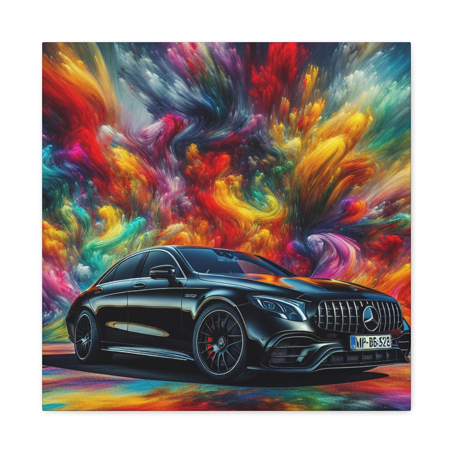 Mercedes AMG Wall Art Canva Painting - Luxurious Car Décor, Unique Gift for Car Enthusiasts and Mercedes Lovers, High-Quality Print