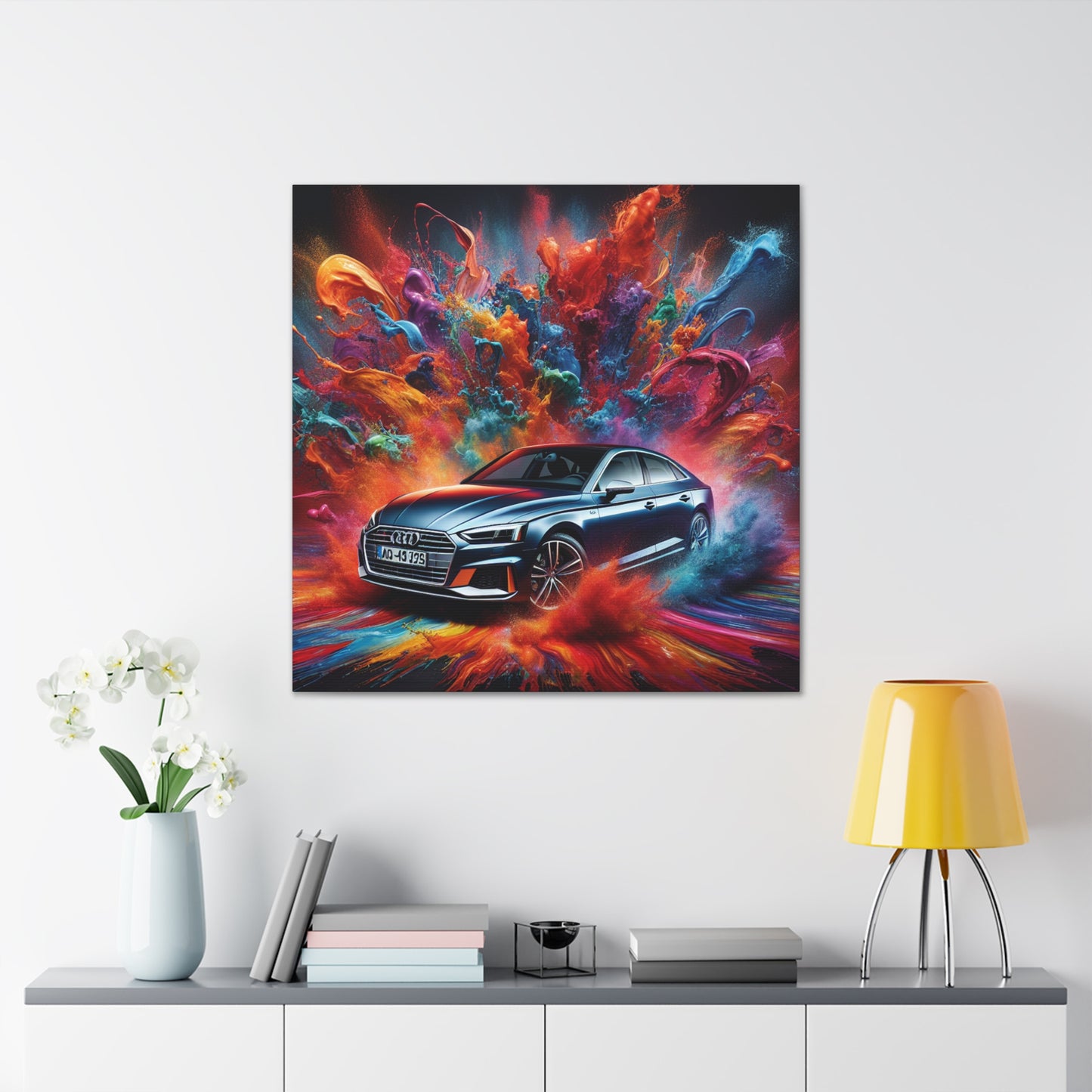 Audi A5 Luxury Car Canva Art - High Quality Print, Modern Wall Decor, Unique Gift for Car Lovers and Audi Fans