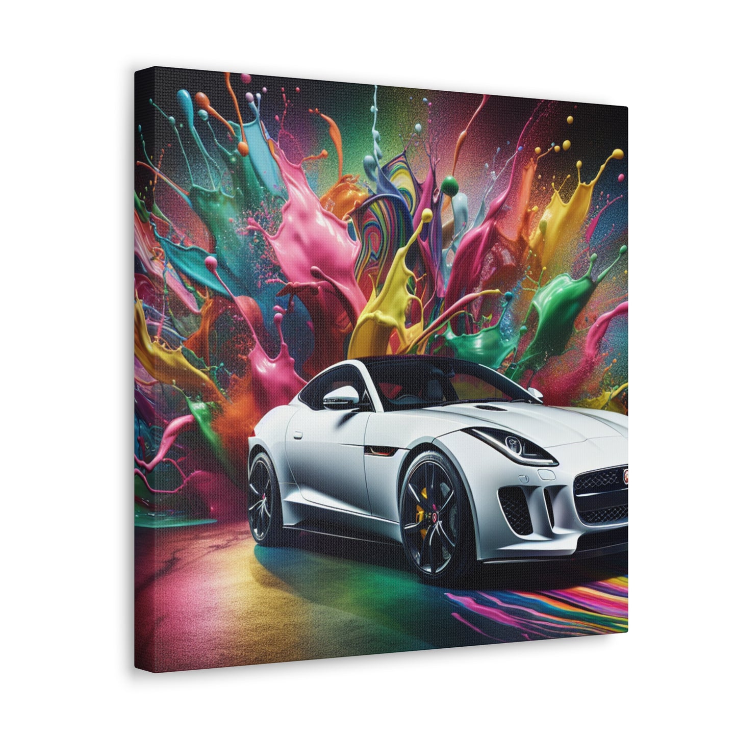 Modern Jaguar F-Type Canva Painting, Perfect Home Decor, Wall Art, Luxury Car Enthusiast Gift, Unique Living Room and Office Decoration