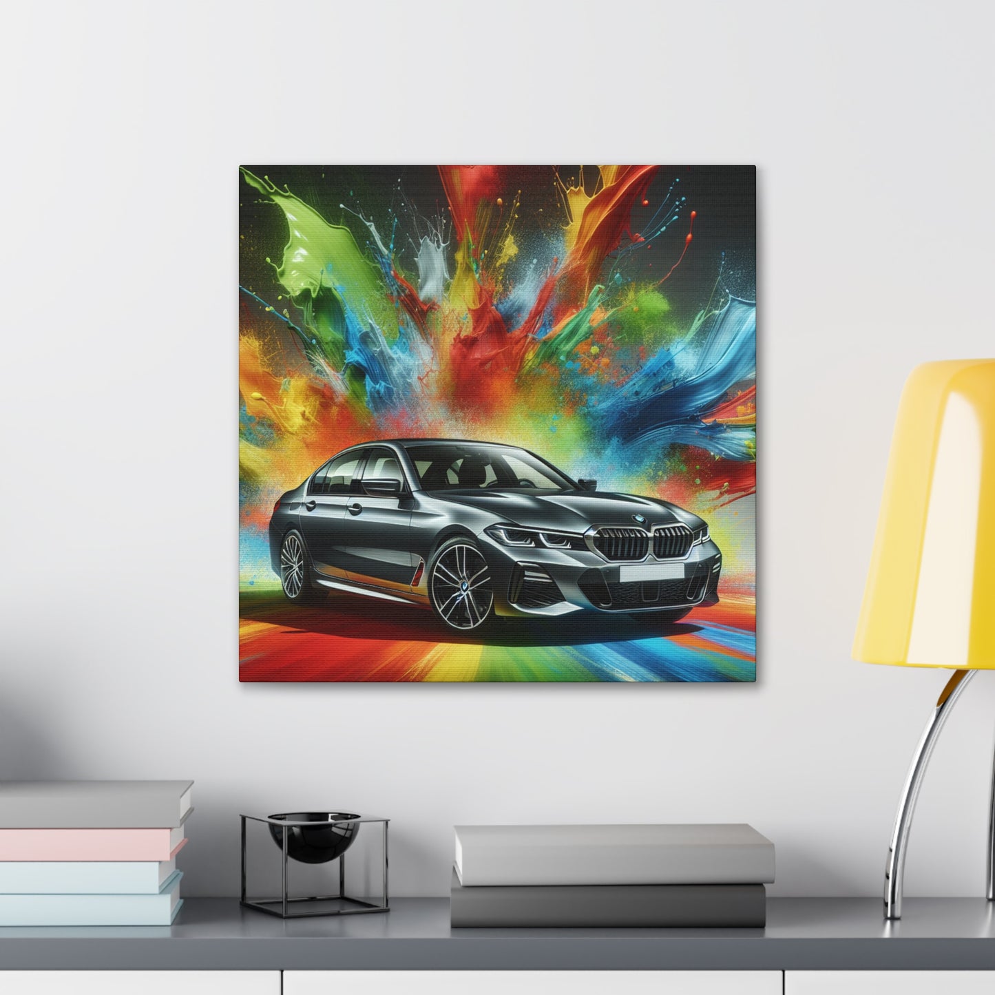 BMW Wall Art Canva Painting, Luxurious Car Home Decor, Unique Present for Car Enthusiast, Quality Print, Vibrant Colors, Easy Installation