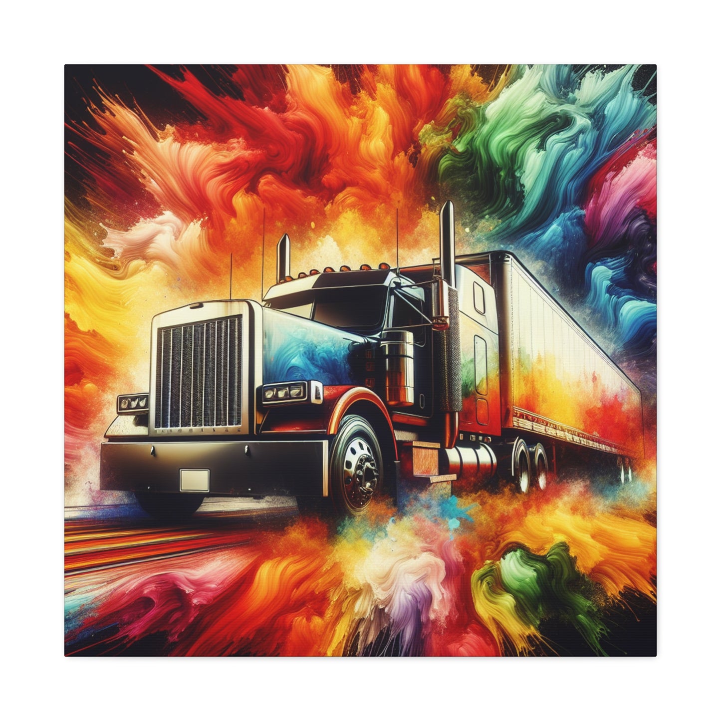 Vintage Truck Canva Painting, Rustic Home Decor, Wall Art, Gift for Truck Lovers, Car Enthusiast, Unique Prime Quality, Fast Delivery