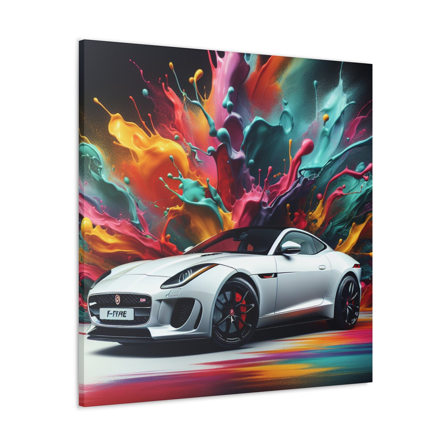 Jaguar F-Type Canva Painting - Wall Decor, Luxury Car Art, Canvas Print, Gift for Car Enthusiasts and Jaguar Collectors