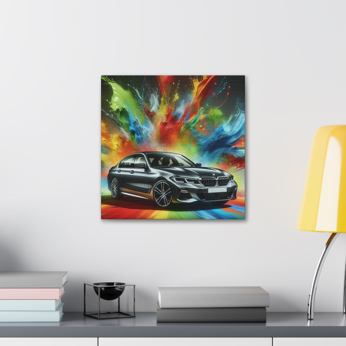 BMW Wall Art Canva Painting, Luxurious Car Home Decor, Unique Present for Car Enthusiast, Quality Print, Vibrant Colors, Easy Installation