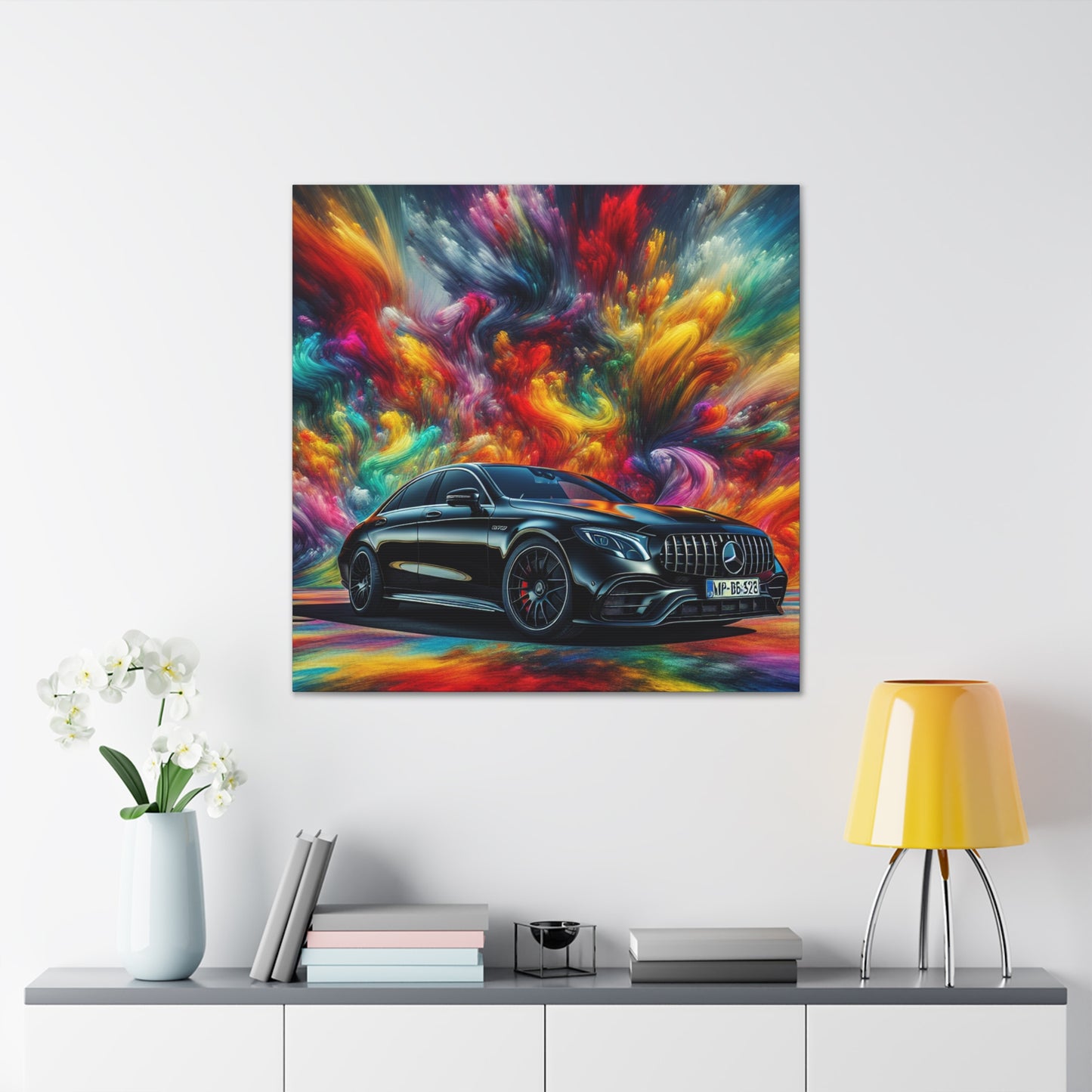 Mercedes AMG Wall Art Canva Painting - Luxurious Car Décor, Unique Gift for Car Enthusiasts and Mercedes Lovers, High-Quality Print