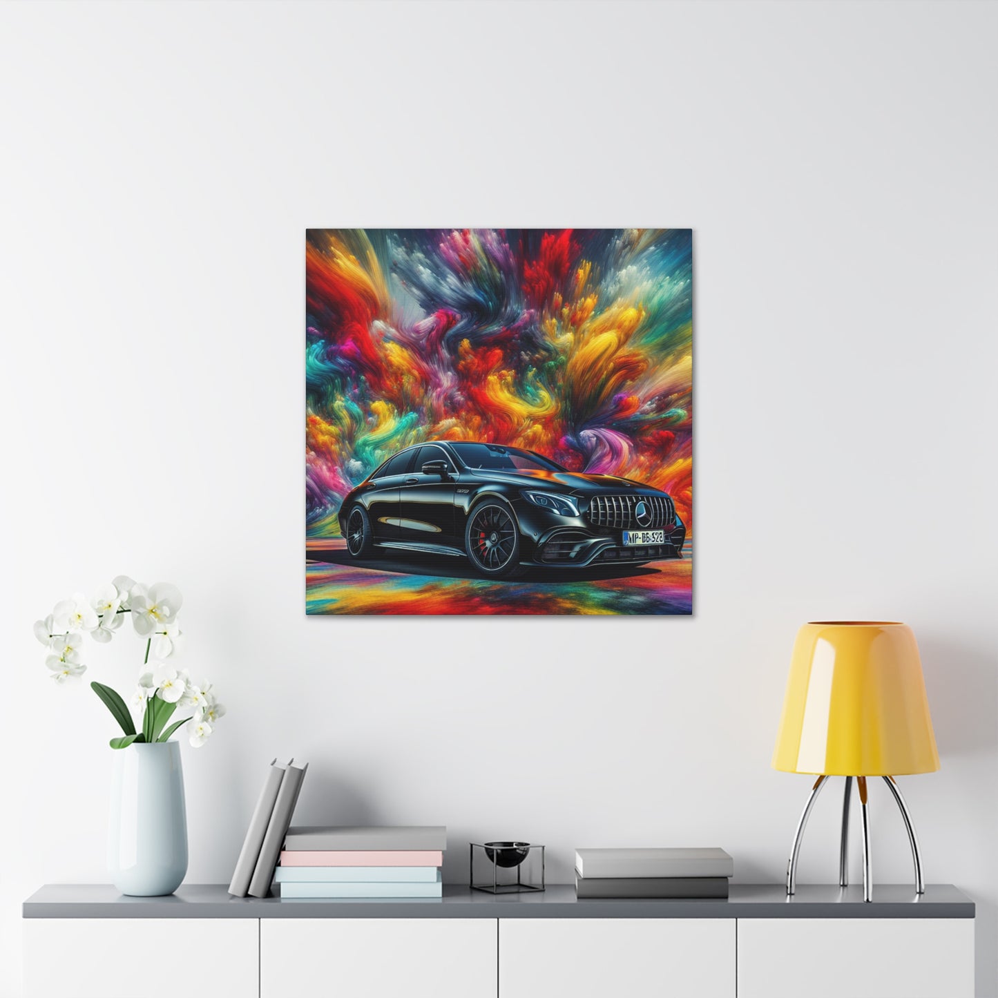 Mercedes AMG Wall Art Canva Painting - Luxurious Car Décor, Unique Gift for Car Enthusiasts and Mercedes Lovers, High-Quality Print