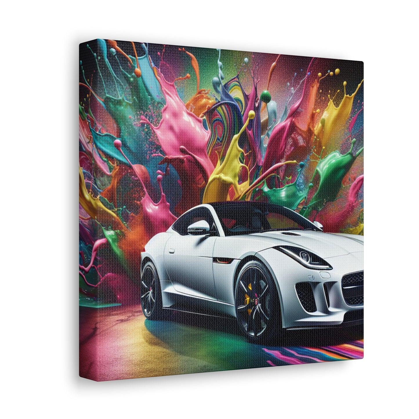 Modern Jaguar F-Type Canva Painting, Perfect Home Decor, Wall Art, Luxury Car Enthusiast Gift, Unique Living Room and Office Decoration
