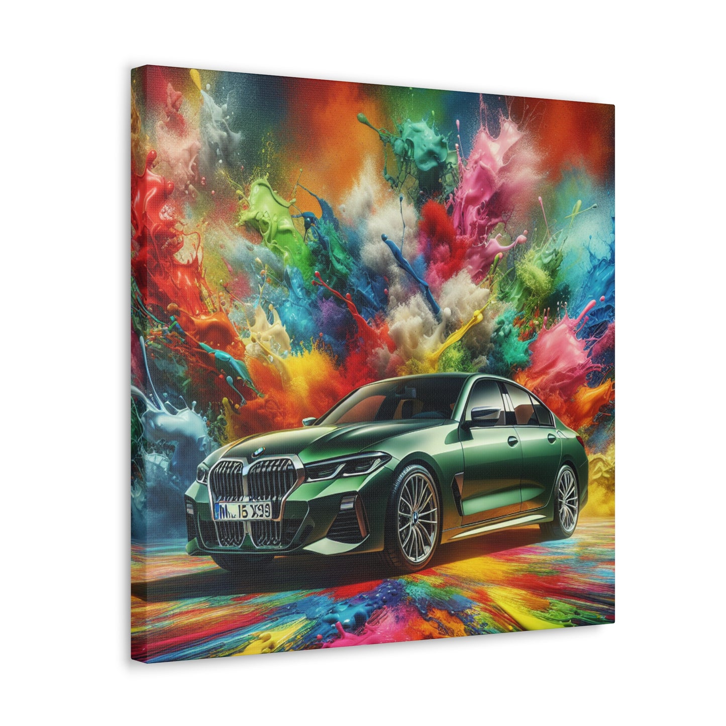 BMW Ultimate Driving Machine Wall Art - High Quality Premium Luxury Car Canva Painting Perfect for Office, Home, Decoration Gift