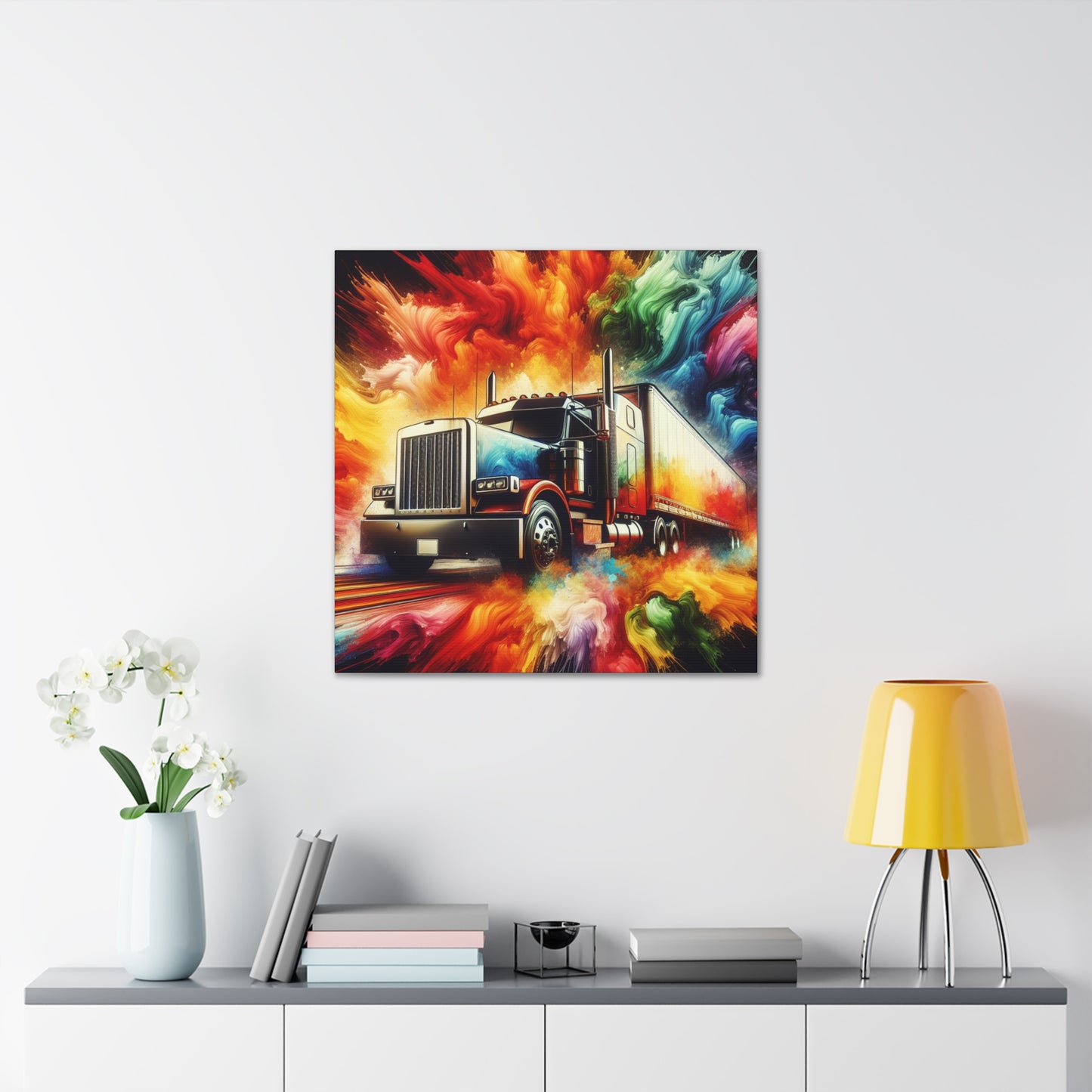 Vintage Truck Canva Painting, Rustic Home Decor, Wall Art, Gift for Truck Lovers, Car Enthusiast, Unique Prime Quality, Fast Delivery