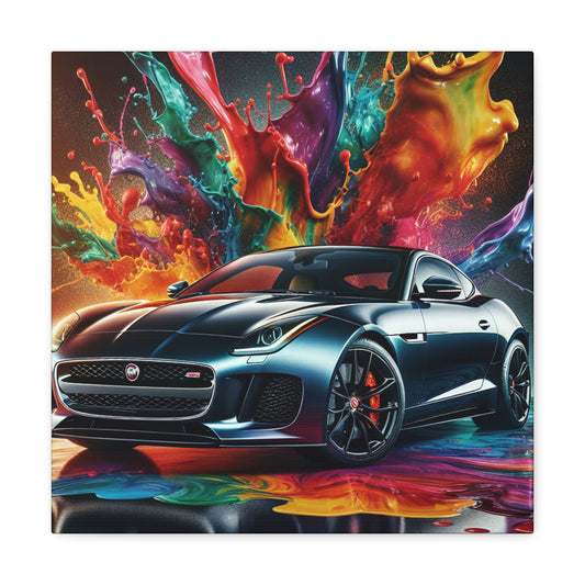 Jaguar F-Type Canva Art - Luxury Car Wall Decor, Sports Car Print, Large Canvas Painting, Modern Home Decor Gift for Car Enthusiasts