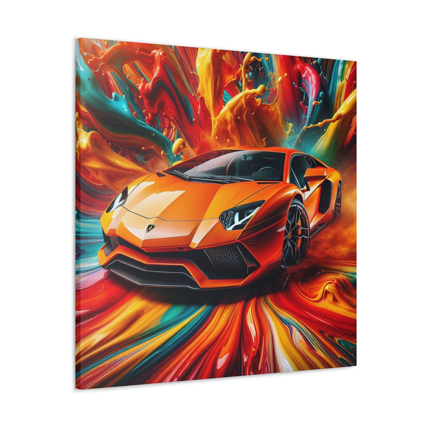 Lamborghini Aventador Wall Art, High-End Luxury Car Canva Painting, Home Decor, Perfect Gift for Car Enthusiasts and Collectors