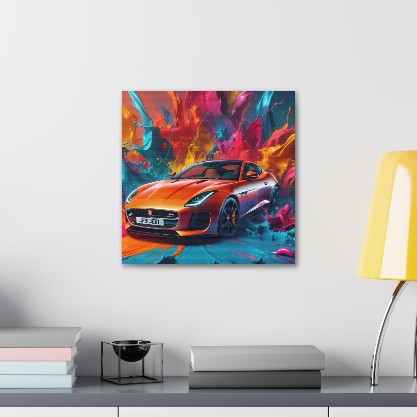 Jaguar F-Type Canva Painting - Wall Art, Home Decor, Unique Gift, Exclusive Car Art, High Quality Print, Automobile Enthusiast, Collector's Item