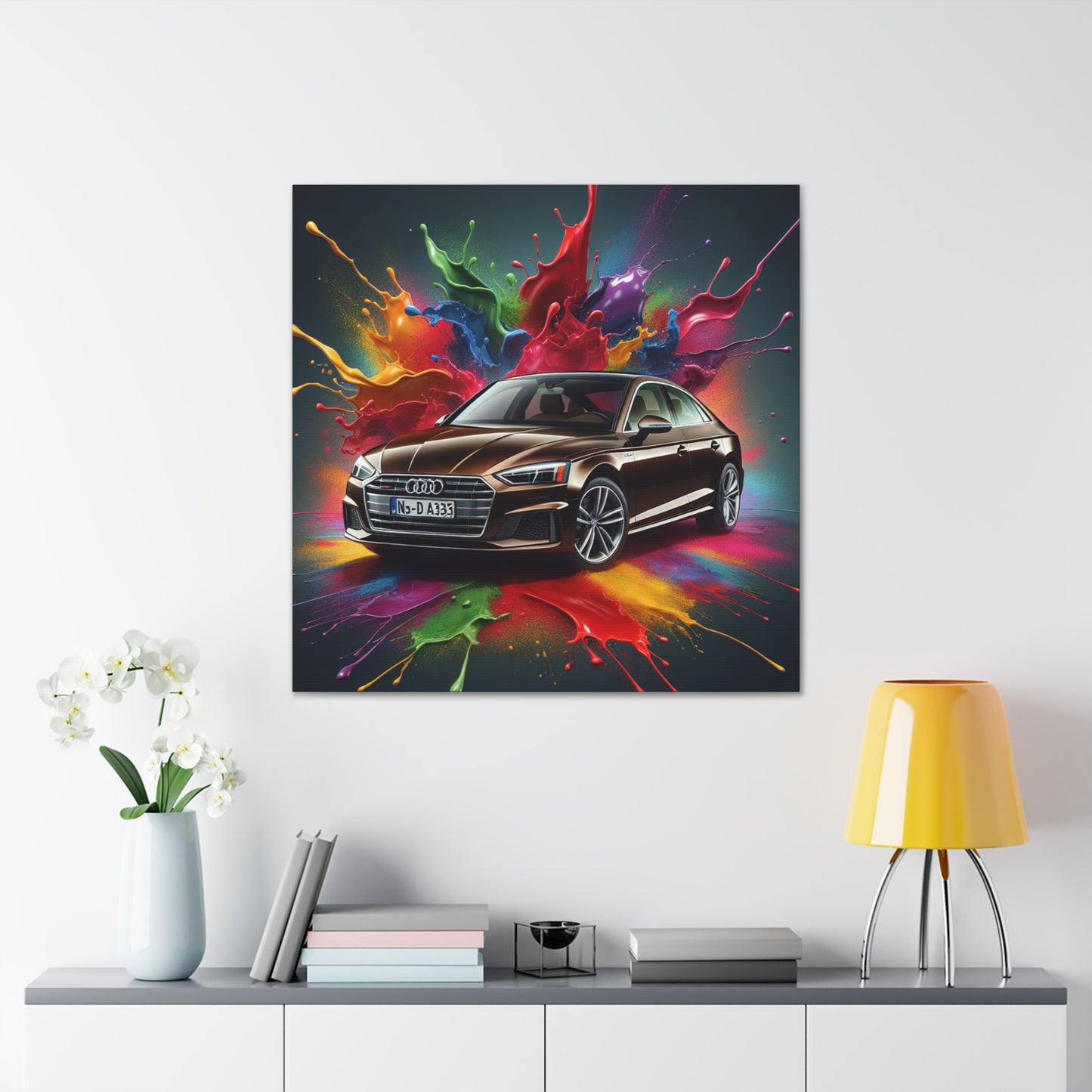 Audi A5 Car Canva Painting - Perfect Wall Decor, Automobile Art, Gift for Car Lovers and Enthusiasts, Collectible Studio Print