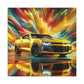 Chevrolet Camaro Wall Art Canva Painting - Classic Car, Automobile Decor, Unique Handmade Gift for Car Lovers and Enthusiasts