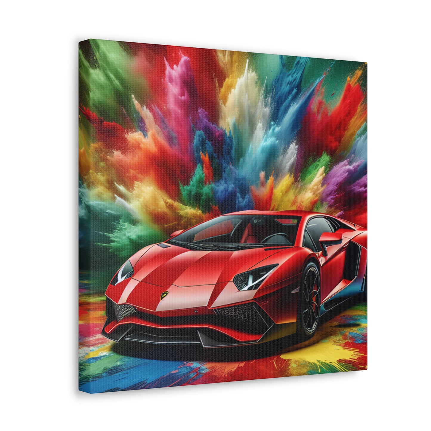 Lamborghini Aventador Canva Painting - Luxurious Car Artwork, High Quality Wall Decor, Perfect for Car Enthusiasts and Collectors