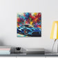 Luxury Ferrari Canva Painting - Unique Classic Car Artwork, Premium Wall Decor for Car Enthusiast, Exclusive Gift, Racing and Auto Lovers