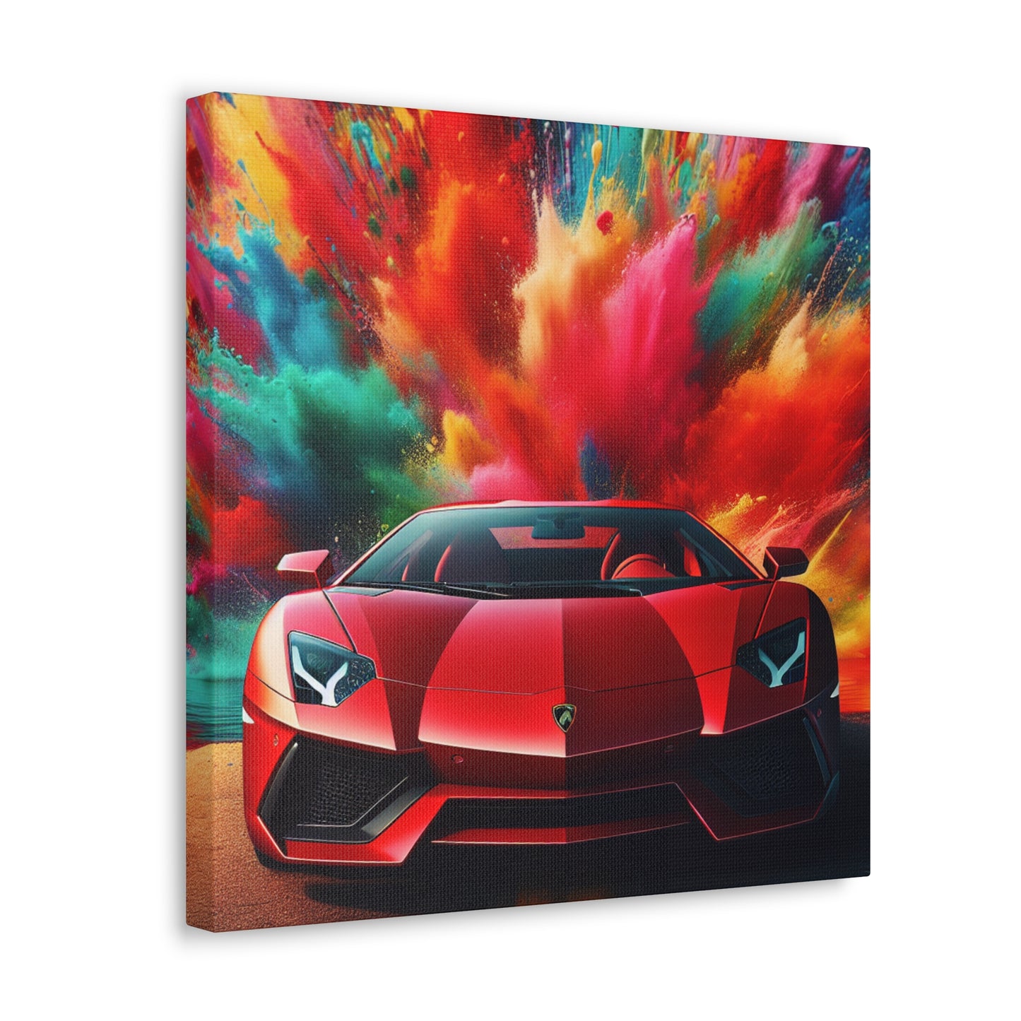 Lamborghini Aventador Canva Wall Art - Super Car Painting, Canvas Print for Car Lovers, Home Decor, Boy's Room Wall Art, Unique Gift