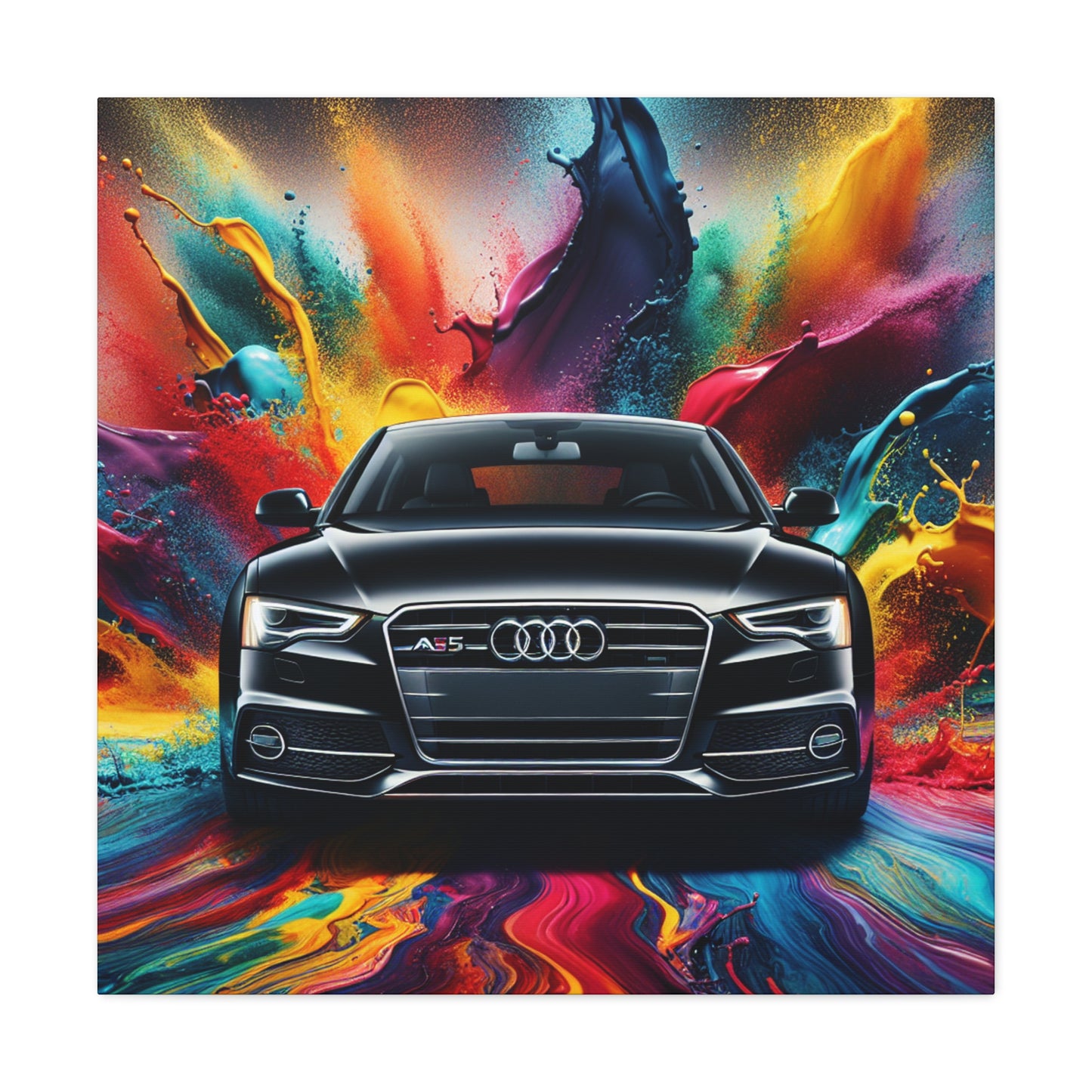 Audi A5 Wall Art Canva Painting - Premium Car Decor, Modern Home and Office Decoration, Unique Gift for Audi Lovers