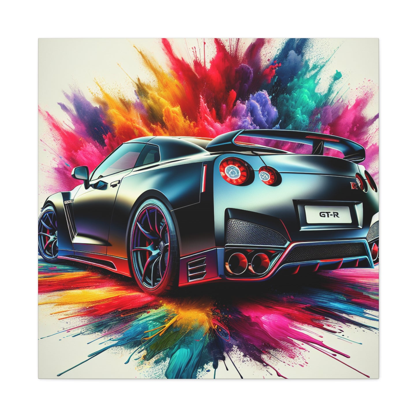 Nissan GT-R Wall Art Canva Painting - Unique Home Decor, Car Enthusiasts, Luxury Automobile, Perfect Gift Idea, Beautiful Print Design