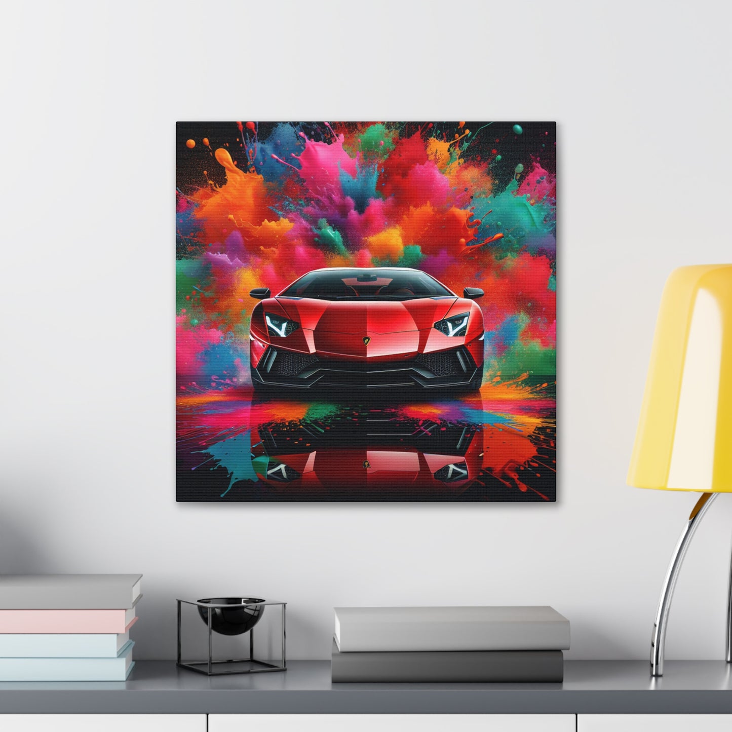 Lamborghini Aventador Canva Painting - Luxury Supercar Wall Art - Ideal for Home and Office Decor - Automotive Enthusiast Gift