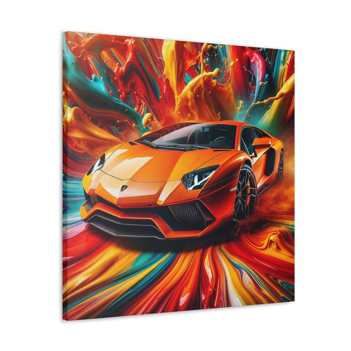 Lamborghini Aventador Wall Art, High-End Luxury Car Canva Painting, Home Decor, Perfect Gift for Car Enthusiasts and Collectors