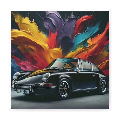 Porsche 911 Canva Painting - Luxury Handmade Art, Wall Decor for Car Enthusiasts, Home and Office Decoration, Perfect Gift Idea