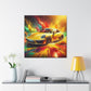 Porsche 911 Canva Painting, Premium Quality Wall Art, Luxury Car Enthusiast Decor, Classic Automobile Artwork, and Collector's Ideal Gift