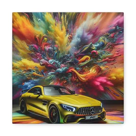 Mercedes AMG Wall Art Canva Painting, Luxury Car Artwork, Home Decor, Perfect Gift for Car Lovers and Enthusiasts, Auto Racing Decor