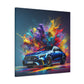 Mercedes AMG Wall Art Canva Painting - Hand Painted, Home Decor, Car Enthusiast Gift, Luxury Auto Artwork, Vehicle Masterpiece.