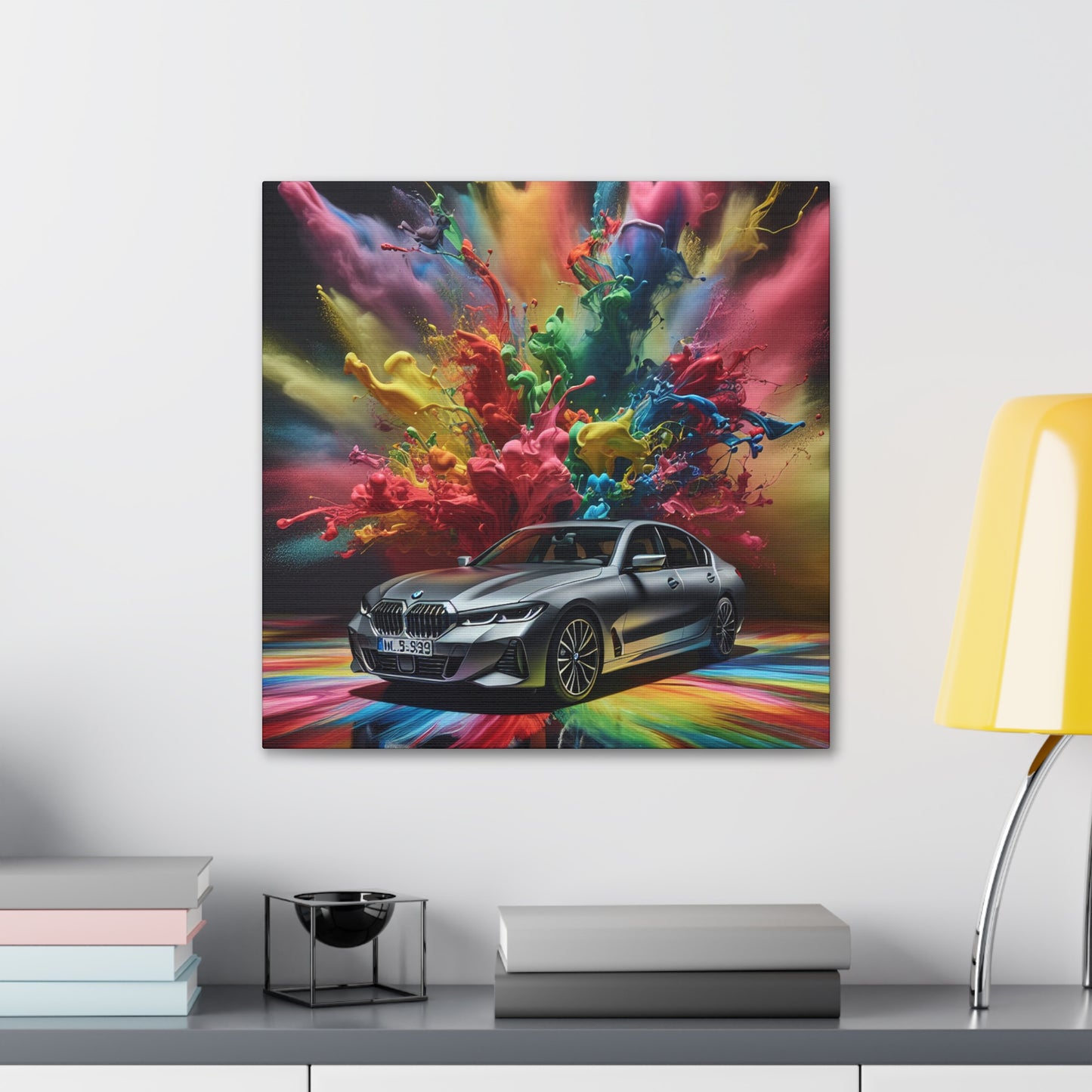 BMW Luxury Car Canva Painting, Original Wall Art, Home Decor, High Quality Canvas Print, Unique Gift for Car Lovers, Automotive Artwork