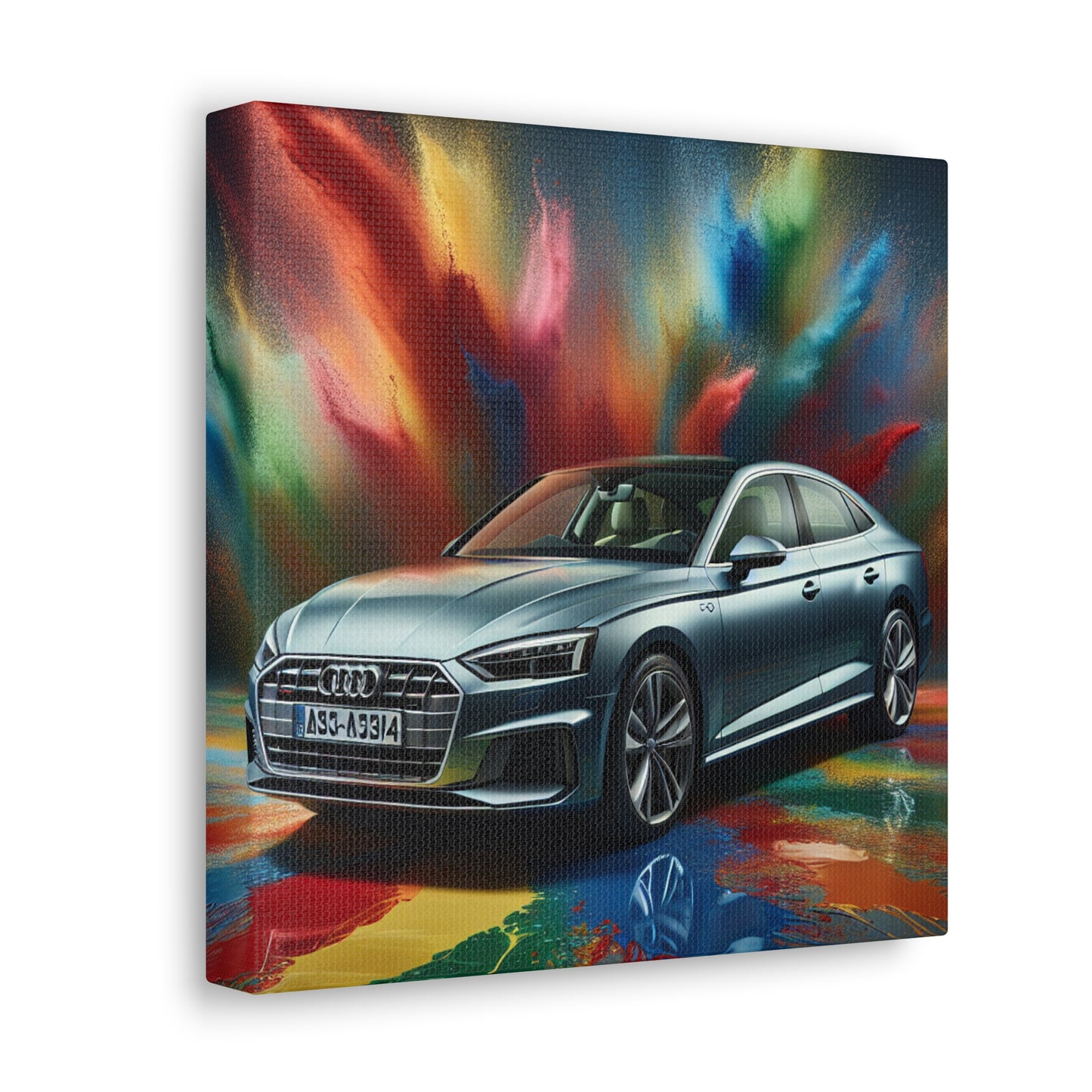 Audi A5 Wall Art Canva - Modern Home Decor, Office Décor, Luxury Sports Car Painting, Gift for Car Lovers and Enthusiasts