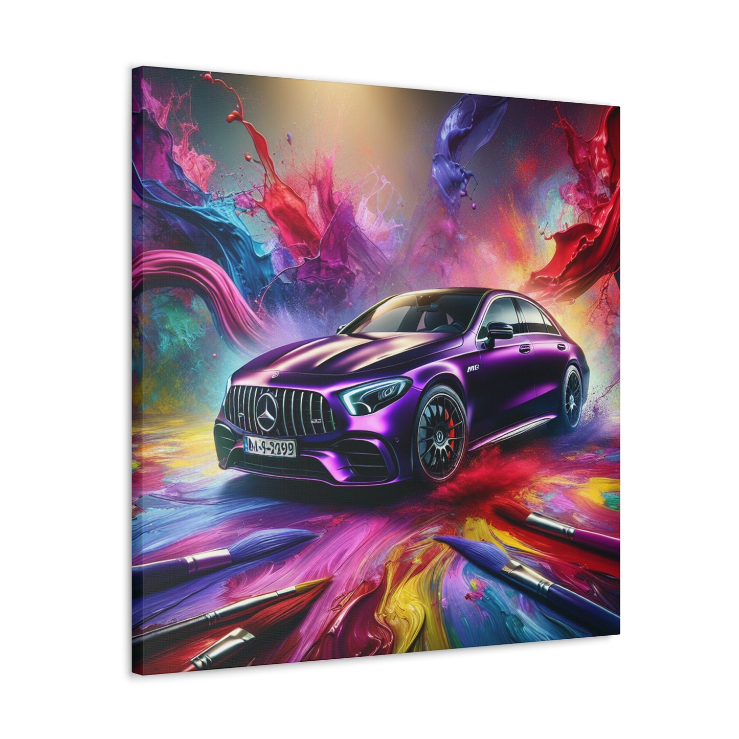 Mercedes AMG Canva Painting, Luxury Car Wall Art, High Quality Print, Gift for Car Lovers and Enthusiasts, Home Decor Piece