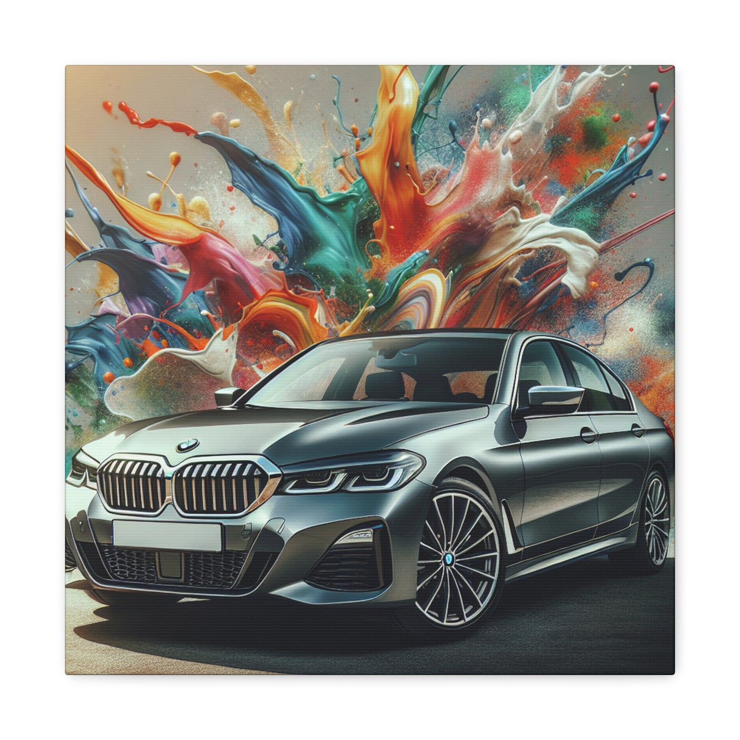 Luxury BMW Car Wall Art, High-Quality Modern Canvas Painting, Home Decor and Gift, Auto Enthusiast, Car Lover Decor, BMW Art, Original Design