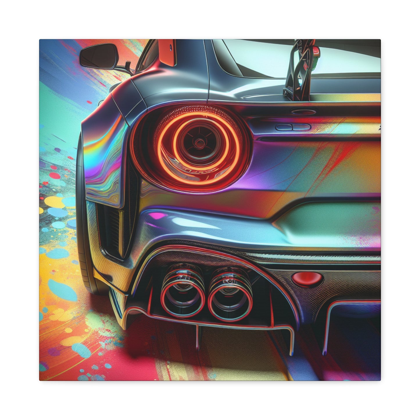 Nissan GT-R Wall Art, Exclusive Sports Car Canva Painting, Home Decor, Car Lover Gift, Automotive Artwork, Modern Design, Large Print