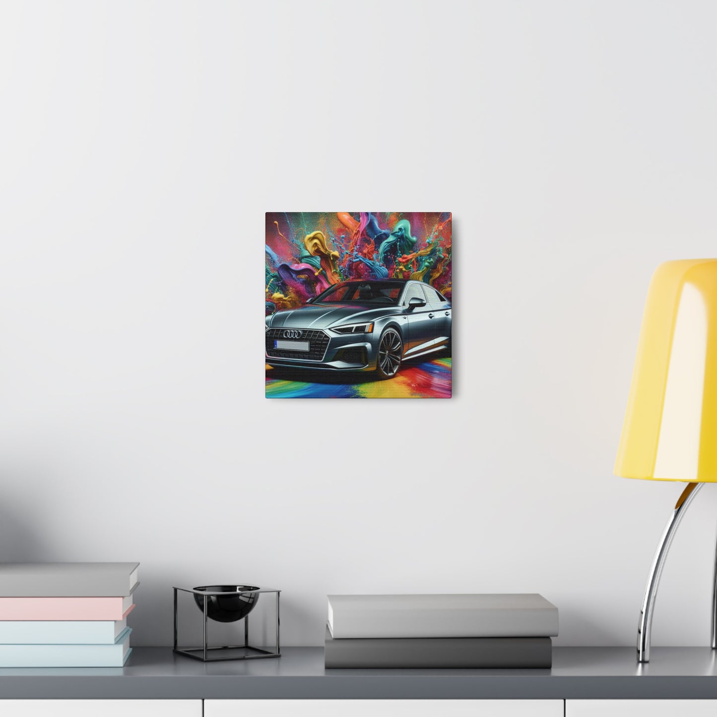 Audi A5 Luxury Car Wall Art, High-Quality Canva Painting, Office Decor, Motorsport Enthusiast Gift, Automotive Print