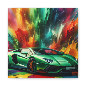 Lamborghini Aventador Canva Painting, Luxury Car Wall Art, Home Decor, Stunning Sports Car Picture, High-Quality MVP Canvas Print